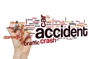 car accident in word cloud